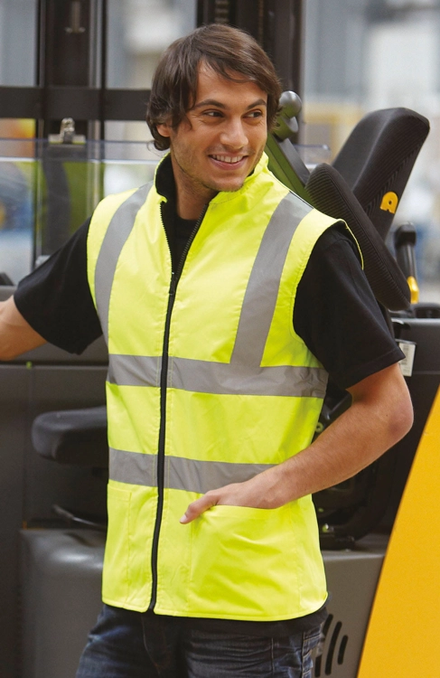 Dwustronna kamizelka polarowa Hi-Vis