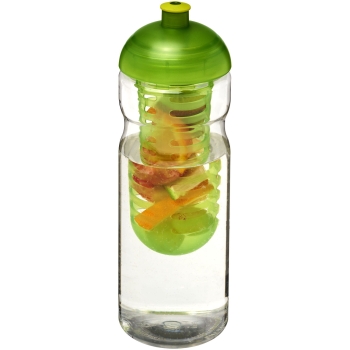 Bidon H2O Base® z wypukłym wieczkiem o pojemności 650 ml z możliwością przyrządzania wody smakowej