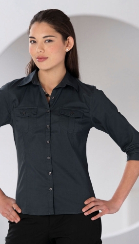 Bluzka z podwijanymi rękawami 3/4