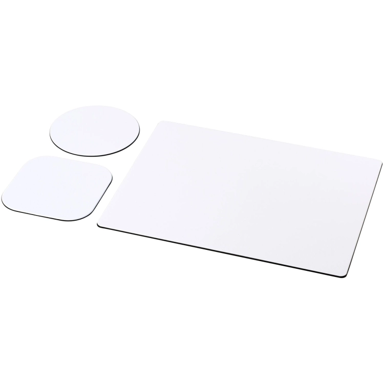 Podkładka pod mysz Brite-Mat® w zestawie z podkładkami pod kubek combo 1
