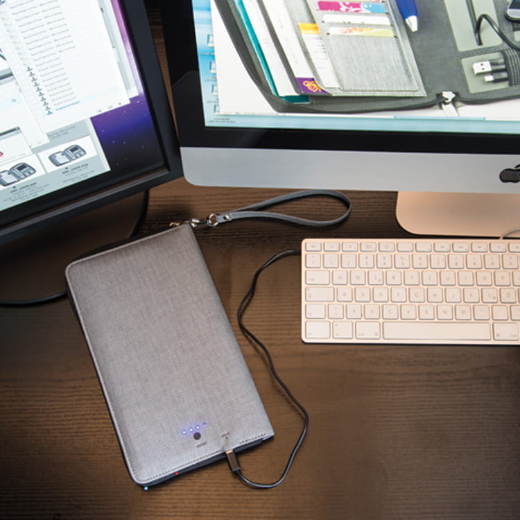 Teczka na dokumenty z power bankiem 4000 mAh