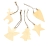 Drewniana ozdoba choinkowa EMBELLISHMENT - mix 5 wzorów