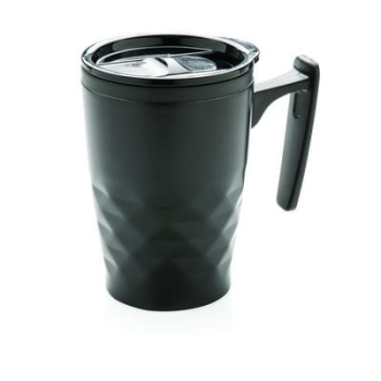 Geometryczny kubek podróżny, do kawy 380 ml