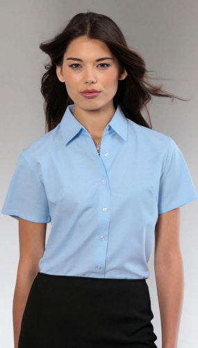 Bluzka Oxford z krótkimi rękawami